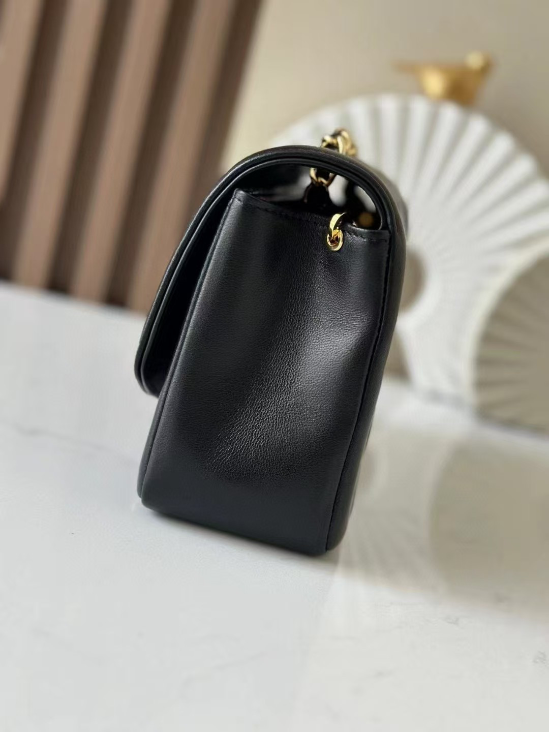 Ch*el small diana flap bag lambskin gold hardware 22.5x14x7cm