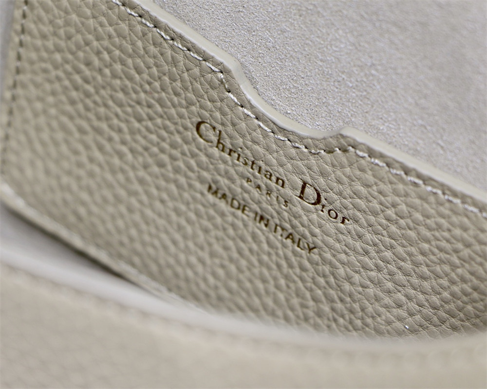 medium D*or bobby bag apricot grained calfskin