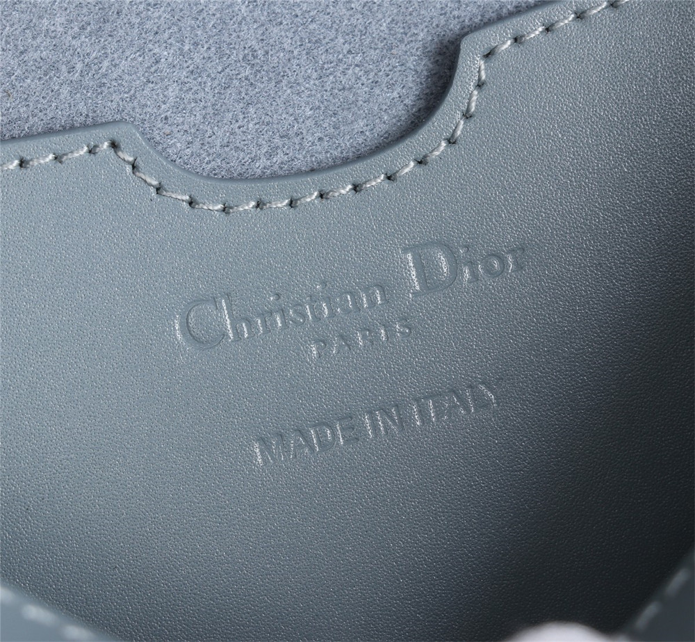 large D*or bobby bag light blue box calfskin