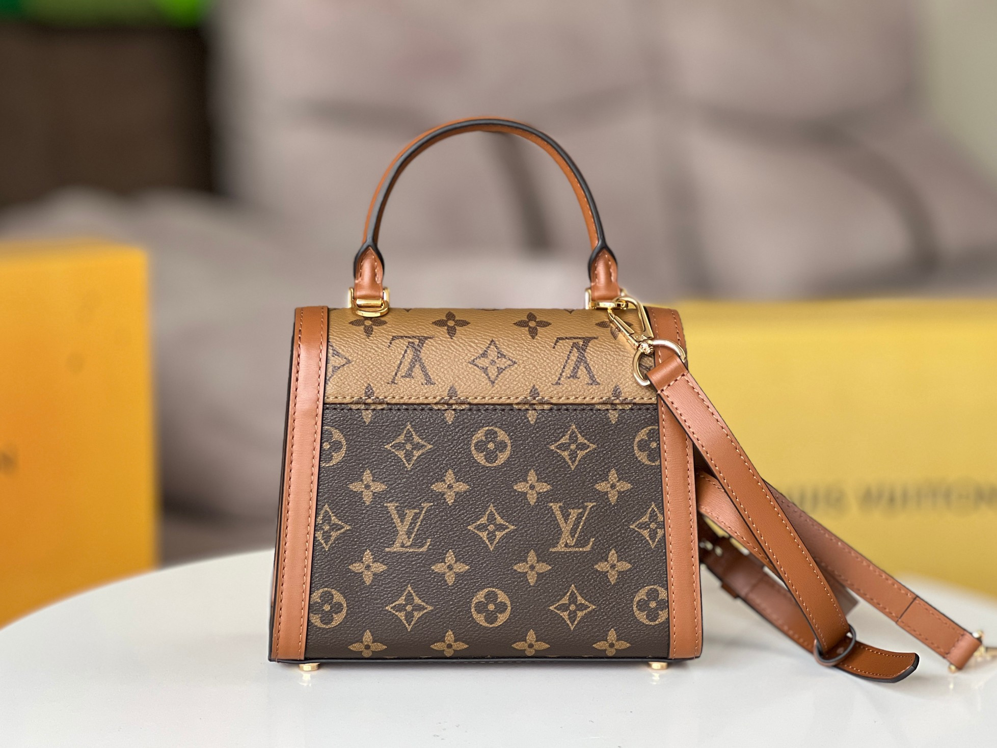 LV M46751 Dauphine Capitale 6.9 x 6.9 x 3.5 inches