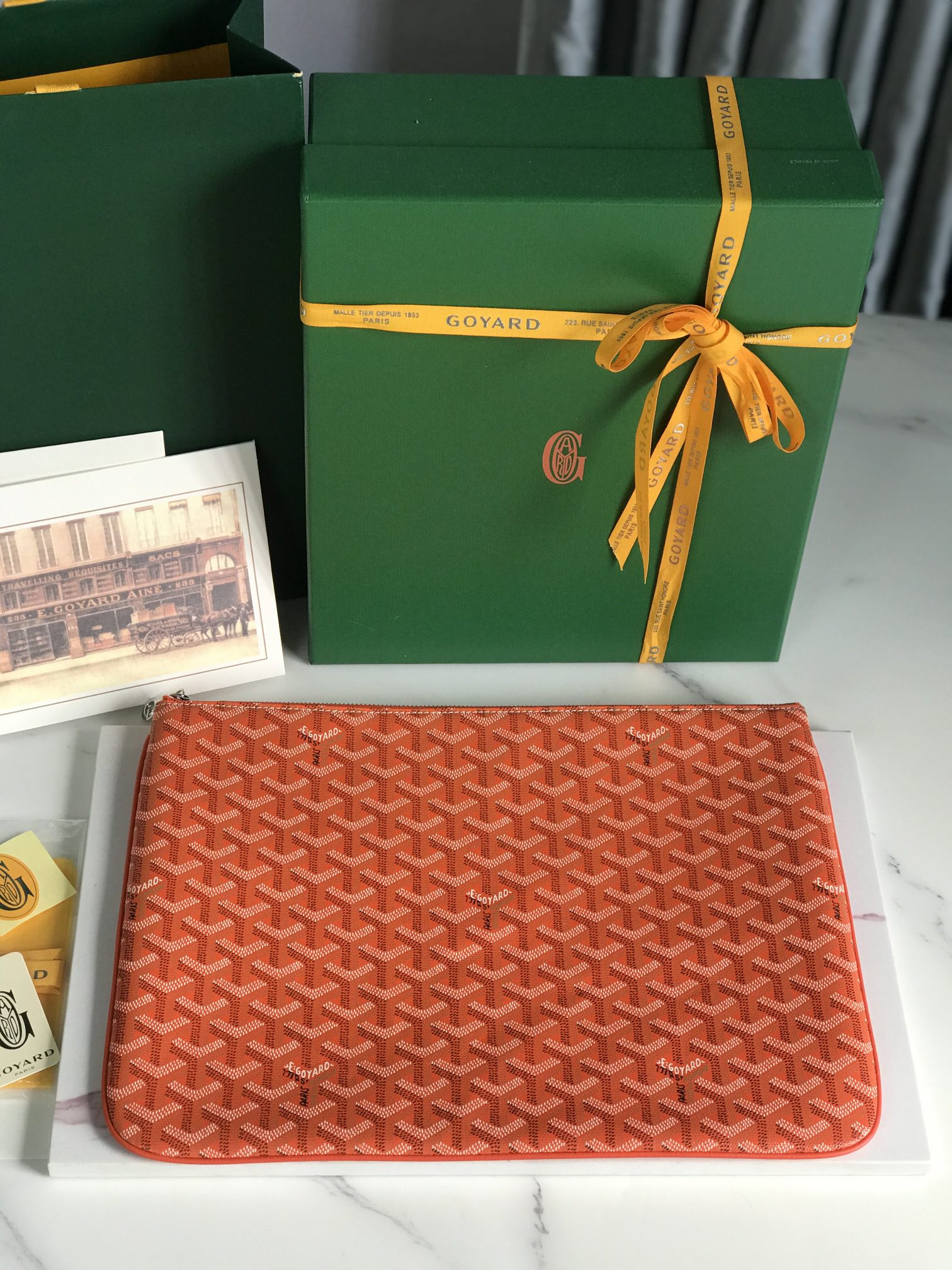 Go*ard Go*ardine senat mm pouch palladium hardware 36x26x0.5cm