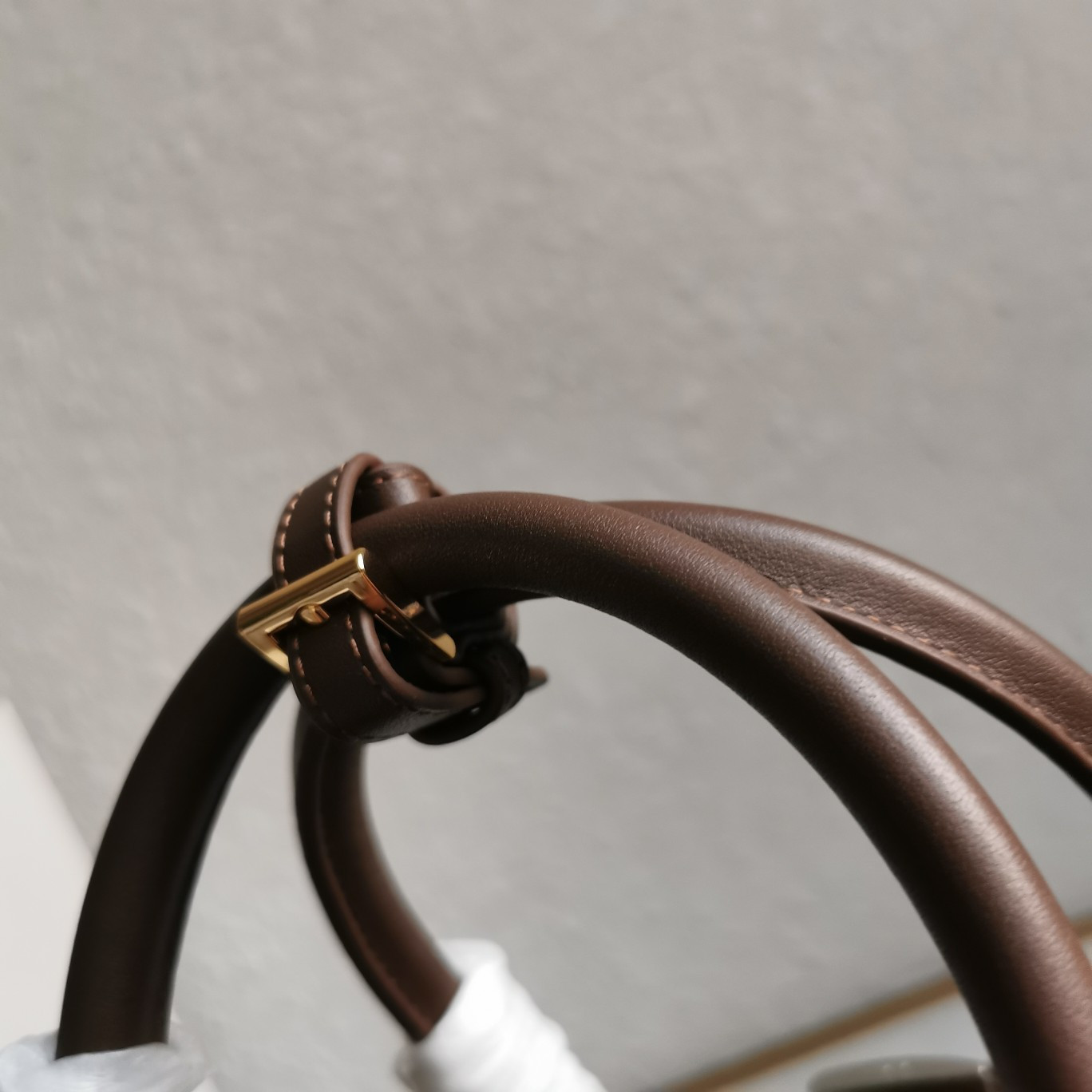 Pra*a large Pra*a buckle suede bag with belt  27.5x37.5x14cm