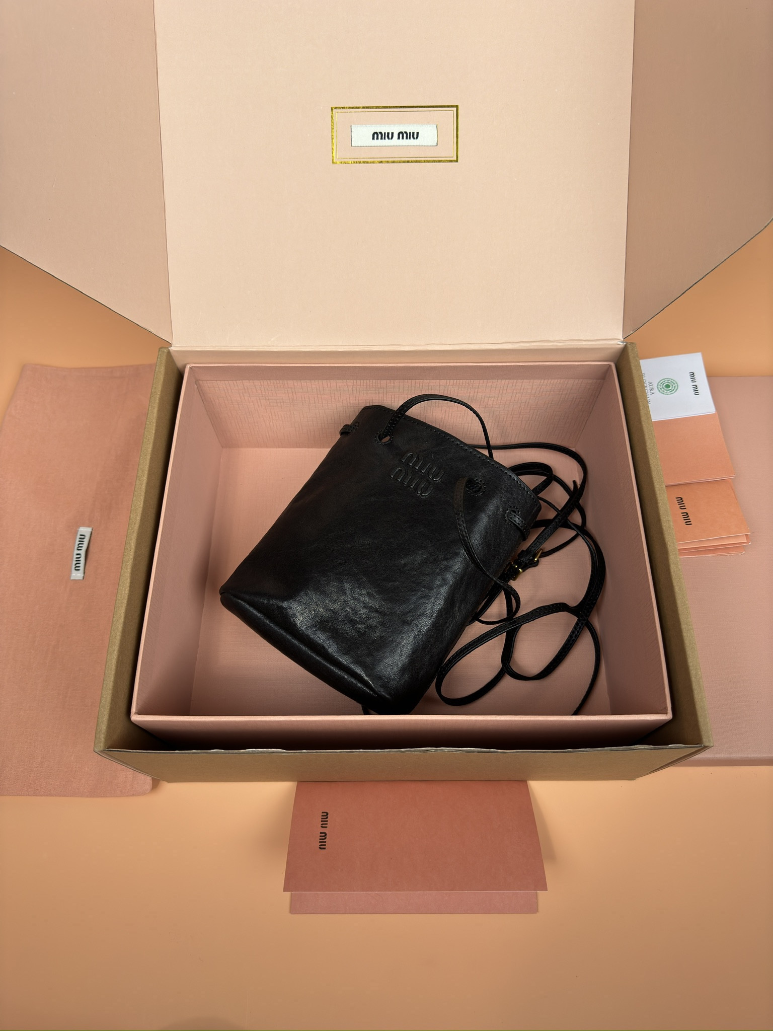 Miu Miu Nappa leather mini bag  17x14x6cm