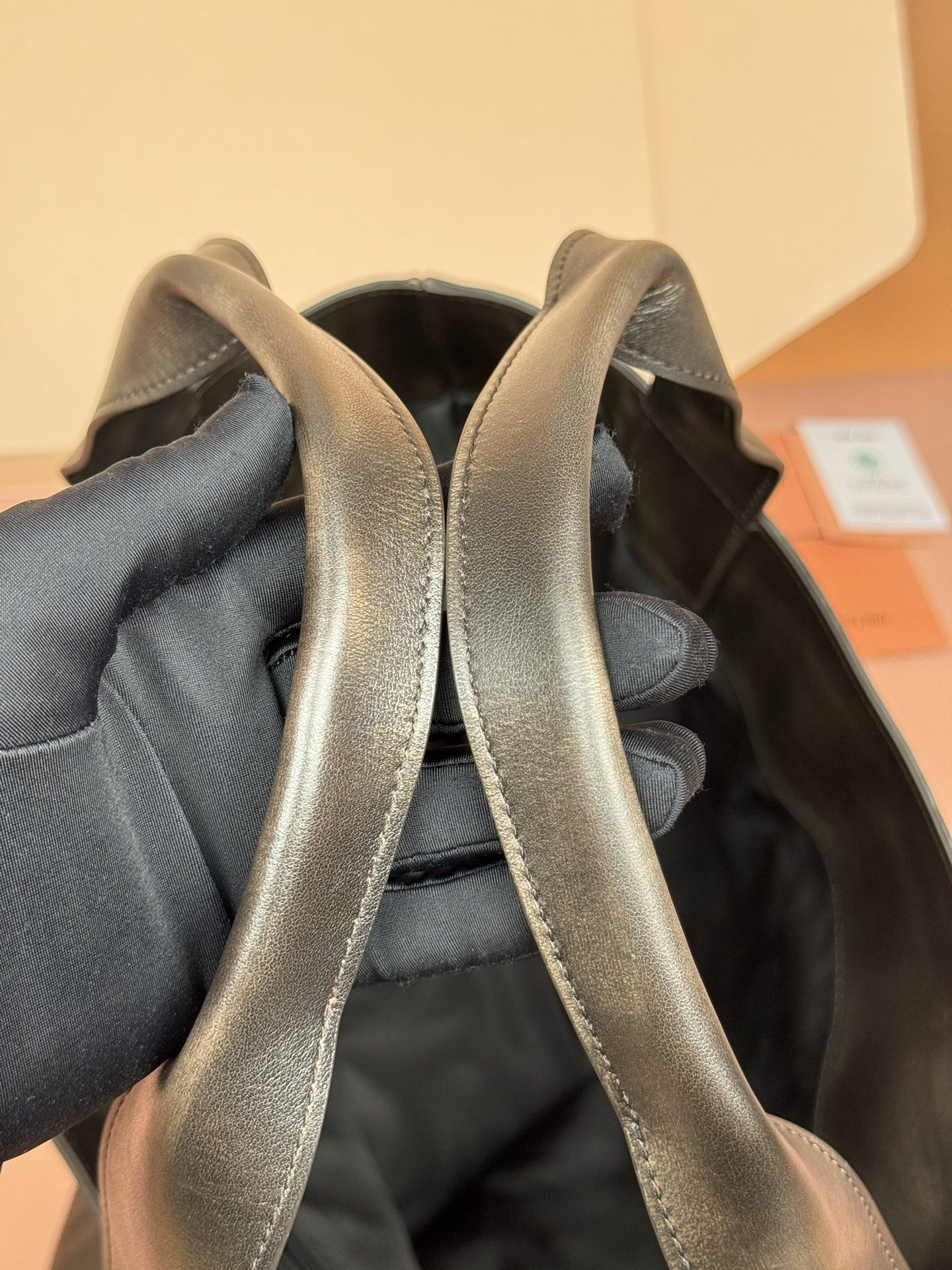 Miu Miu Leather Hobo Bag  39x38.5x11cm