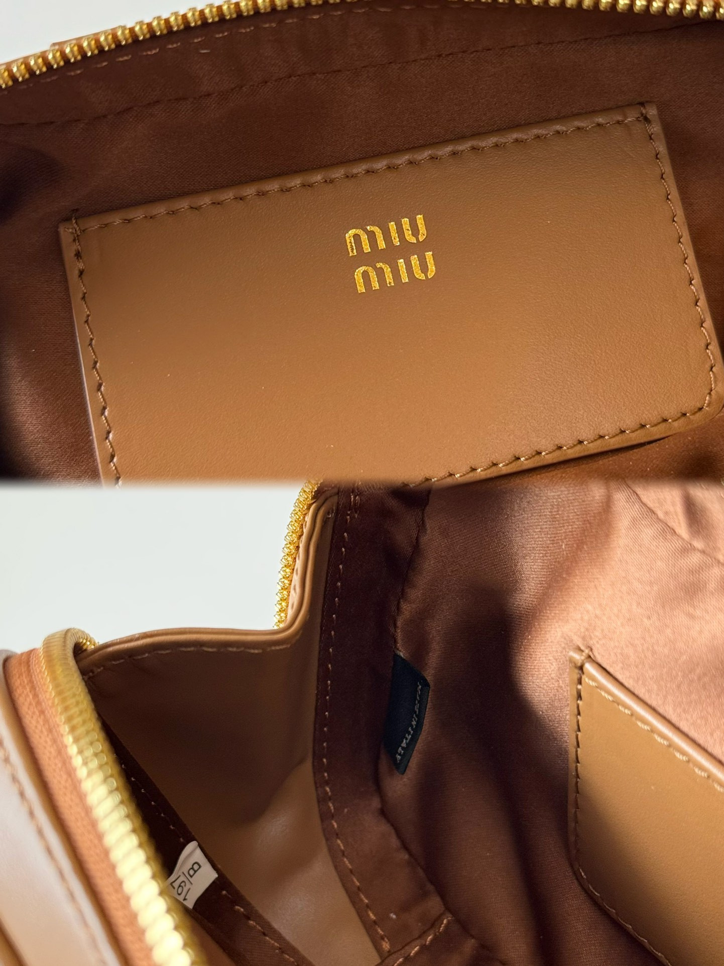 Miu Miu Arcadie leather mini-bag 19X10X5cm