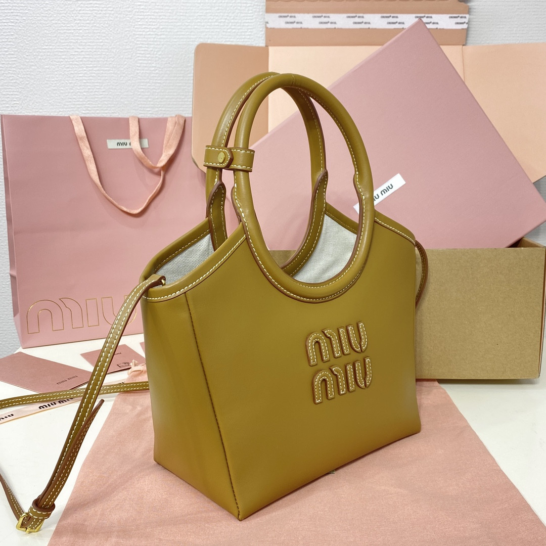 Miu Miu IVY leather bag 23.5x22x12cm