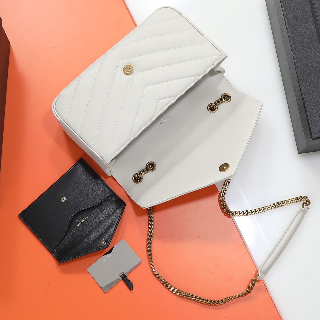 Y*L loulou medium in matelassÉ lambskin 29x17x8cm