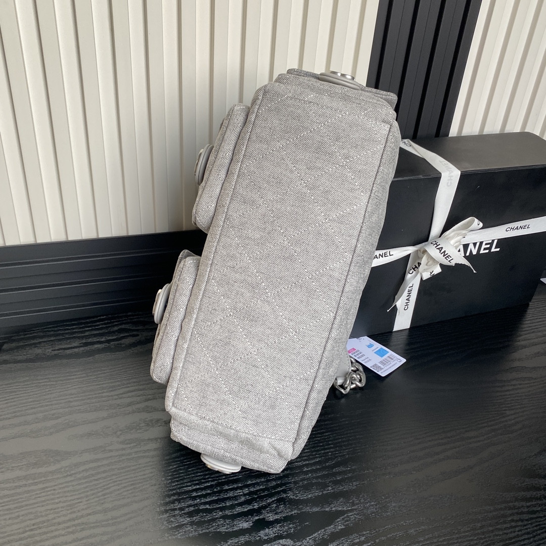 Ch*el 25c maxi hobo bag 27×35×18cm