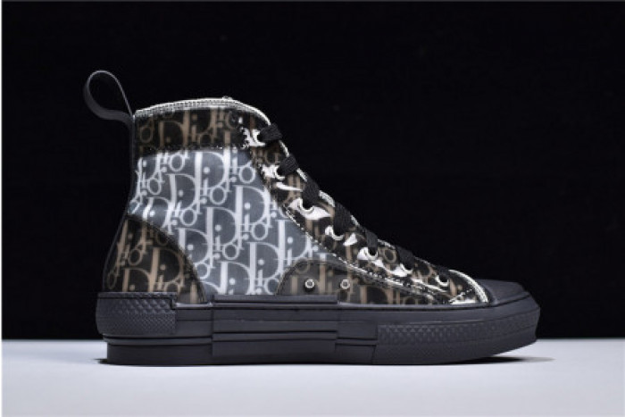 DR B23 BLACK OBLIQUE HIGH TOP SNEAKERS KCK211-DCS906